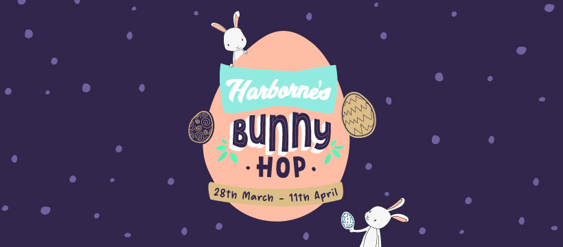 Bunny Hop takes place from Saturday 28th March - Saturday 11th March in Harborne!